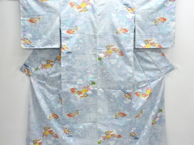 JAPANESE KIMONO / KOMON / UNUSED / FLORAL PLANTS
